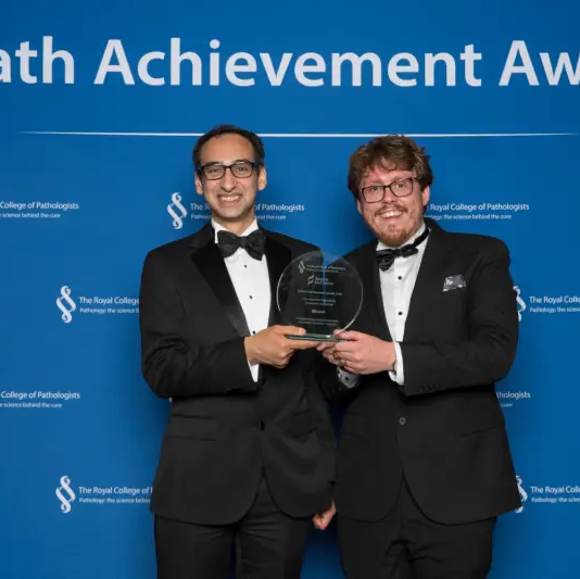Dr John Tadross (left) and Mr Tom Gilbert Royal College of Pathology Awards 2026