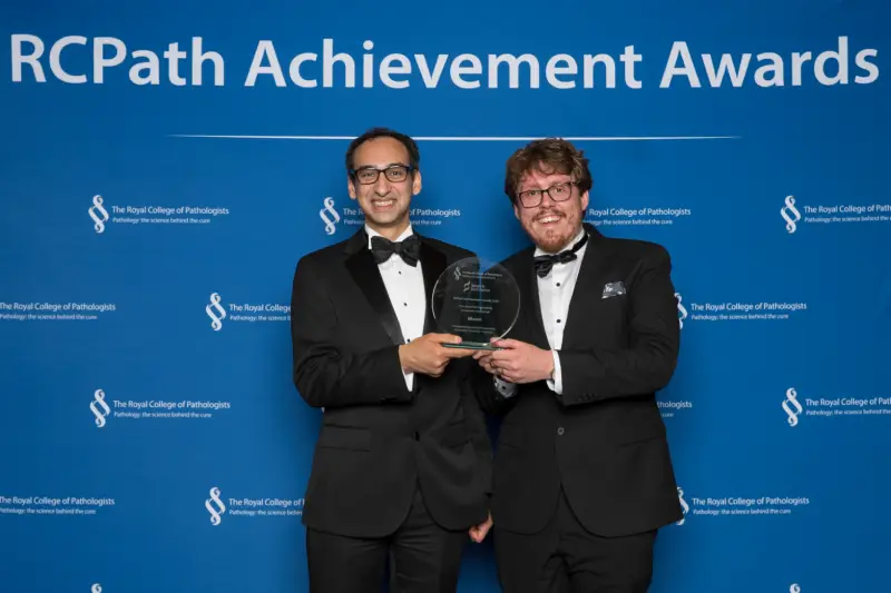 Dr John Tadross (left) and Mr Tom Gilbert Royal College of Pathology Awards 2026