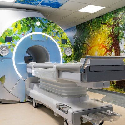 MRI scanner vinyl wrap