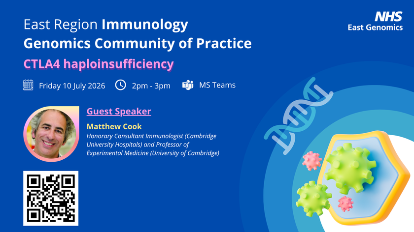 Immunology Genomic Community of Practice - 10 July 2026