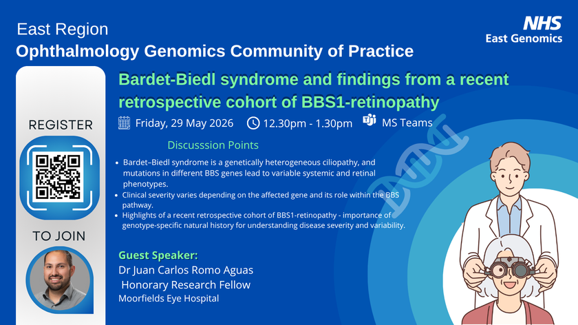 Ophthalmology Genomics CoP - 29 May 2026