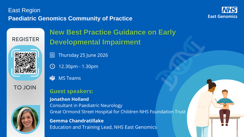 Paediatric Genomics CoP - 25 June 2026