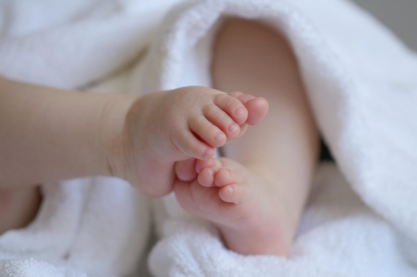 A baby's foot