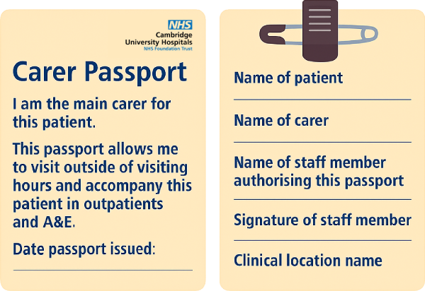 Carers Passport photo