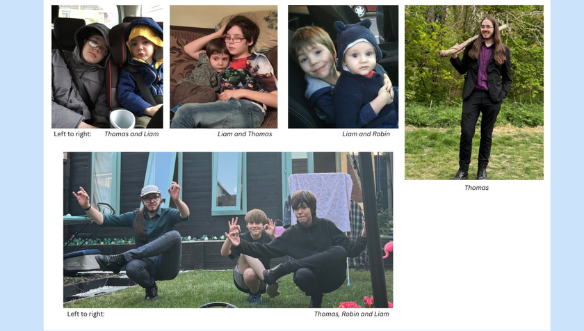 A selection of images of Kate's younger sons