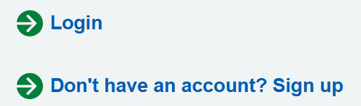 'Login, Don't have an account? Sign up'