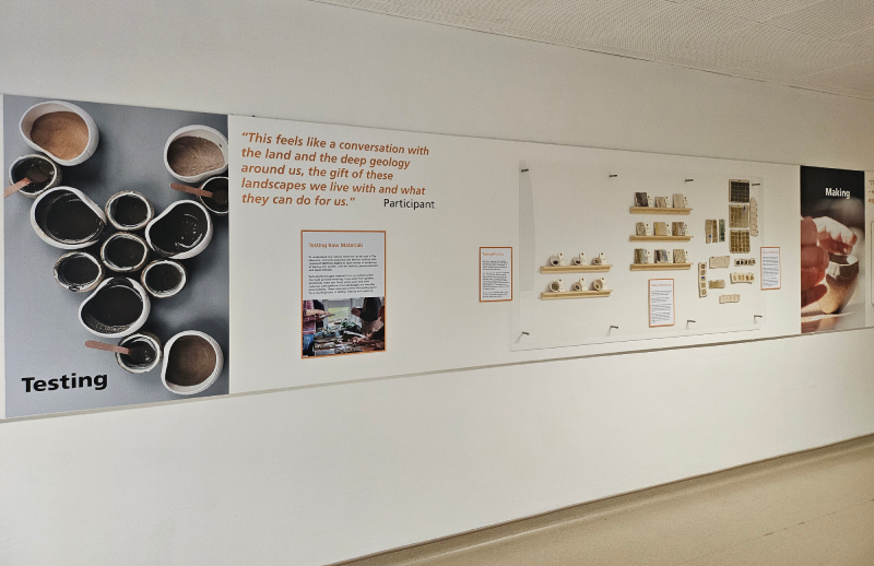 Installation view of the display