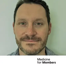 Dr Ben Clark. Text reads 'medicine for members'