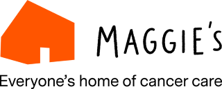 Maggie's Logo with text: 'everyone's home of cancer care'