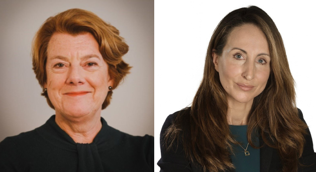 Baroness Sally Morgan on the left and CEO Nicola Ayton on the right