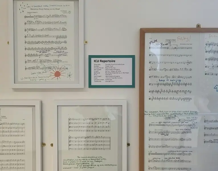 Annotated scores from the ICU repertoire