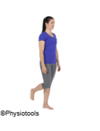 Illustration of a person standing on their left leg