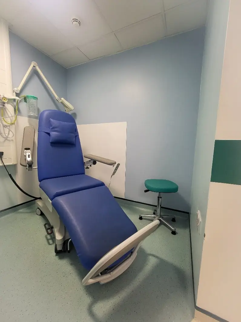 Uptake cubicle - where you will wait between injection and the scan